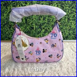 NWT Disney Stoney Clover Lane Disneyland 70th Anniversary Bow Handle Purse