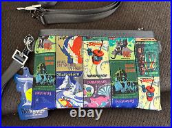 NWT Harveys Seatbelt Crossbody Disneyland 60th Anniversary Attraction Posters