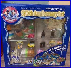 Near Mint Tokyo Disneyland 20th Anniversary Diorama Map Set withbox F/S