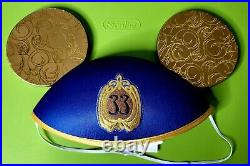 New 2020 Disneyland CLUB 33 Mickey Mouse Ears 65th Anniversary
