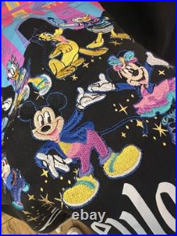 New Disney 2025 Disneyland 70th Anniversary Park Black Hoody Hoodie Size Large