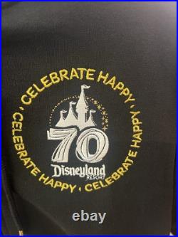 New Disney 2025 Disneyland 70th Anniversary Park Black Hoody Hoodie Size Large
