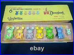 New Disney Vinylmation Disneyland 55th Anniversary 6 Figures Plus Pin LE 1955