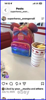 New Disneyland 70th Anniversary Iridescent Pink Backpack