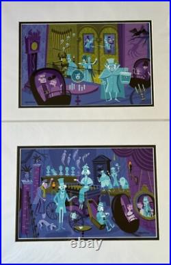New Disneyland Haunted Mansion 50th Ann. SHAG'31 Ghosts' Matted Prints 2019