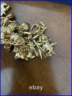 New Disneys Cinderella 50th Anniversary Limited Edition Gold Charm Bracelet COA