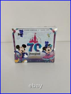 New Topps Disneyland PARK EXCLUSIVE 70th Anniversary Hobby Box Purple Glitter