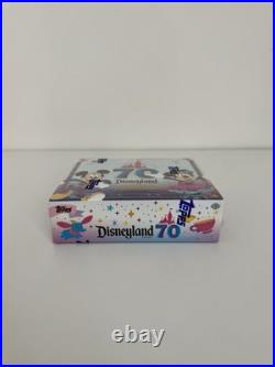 New Topps Disneyland PARK EXCLUSIVE 70th Anniversary Hobby Box Purple Glitter