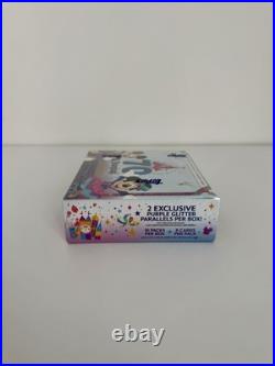 New Topps Disneyland PARK EXCLUSIVE 70th Anniversary Hobby Box Purple Glitter
