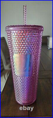New Walt DISNEYLAND Starbucks Blue & Pink Tumbler Cup NWT Set