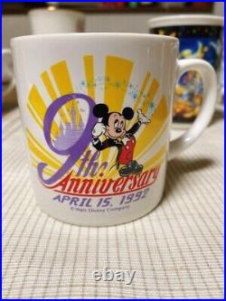 No Box Disneyland 9th Anniversary Mug Mickey Mouse Unused Cute