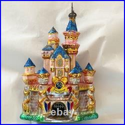 PreOwned! Christopher Radko DISNEYLAND 50th Anniversary Sleeping Beauty Castle