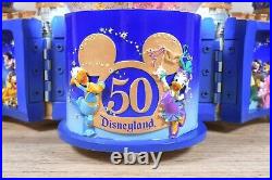 RARE 11.5 Large Authentic Disneyland 50th Anniversary Snow Globe