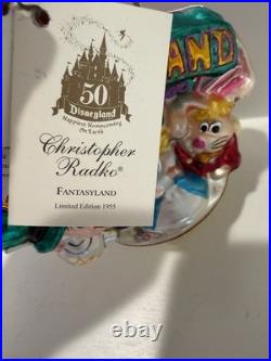 RARE Christopher Radko Disneyland Disney 50th Anniversary Land Collection