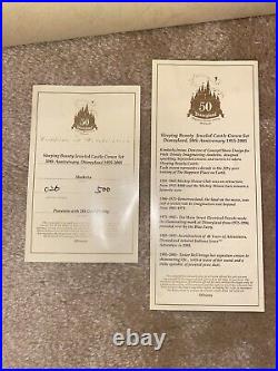 RARE DISNEYLAND 50th ANNIVERSARY MARKRITA CASTLE CROWN SET