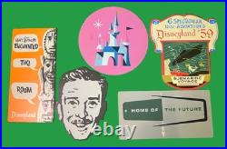 RARE DISNEYLAND 50th Anniversary METAL SIGNS Set 1 LE 1000 Walt, Tiki Room, MORE