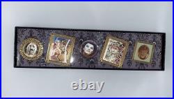 RARE Disneyland 50th Anniversary Haunted Mansion Portrait Pin Set LE 1500 NIB