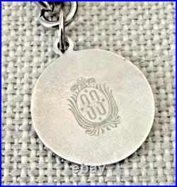 RARE Disneyland Club 33 40th Anniversary Silver Charm Bracelet Original Logo