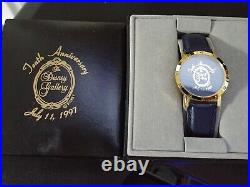 RARE Disneyland Watch 1997 Disney Gallery 10th Anniversary Works NIB