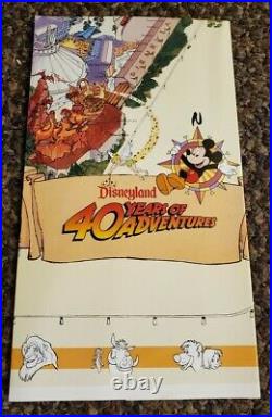 RARE MINT Disneyland ERROR MAP 40th Anniversary 1995 E Disney Magic Kingdom Wall