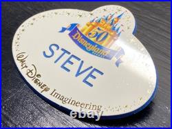 Rare 2005 Walt Disney Imagineering Disneyland 50th Anniversary Badge STEVE