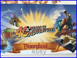 Rare Disneyland 40 Years of Adventure LE Commemorative Admission Ticket, NOS