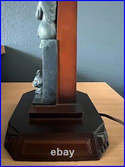 Rare Disneyland 50th Anniversary Haunted Mansion Stained Glass Lamp 2005 Ltd 999