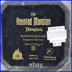 Rare Disneyland 50th Anniversary Haunted Mansion Stained Glass Lamp 2005 Ltd 999 Rare Disneyland 50th Anniversary Haunted Mansion Stained Glass Lamp 2005 Ltd 999