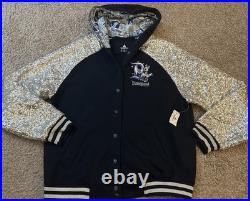 Rare Disneyland Resort 60th Diamond Celebration Letterman Hooded Jacket XL NWT