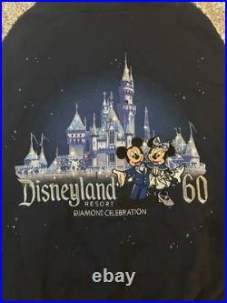 Rare Disneyland Resort 60th Diamond Celebration Letterman Hooded Jacket XL NWT