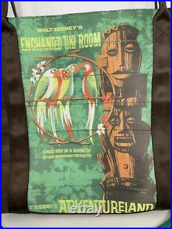Rare EUC Harveys Adventureland Tiki Poster Tote Disneyland 60th Anniversary