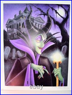 Rare Peter Emmerich Disney Disneyland 45th Anniversary Maleficent Numbered Print