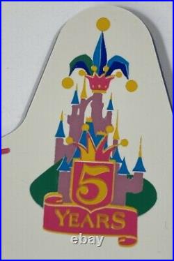 Rare name tag Euro Disney mickey 5 years anniversary Disneyland Paris Blank