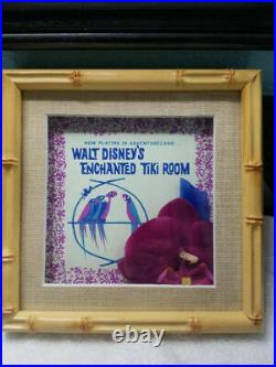 Repro Disney Disneyland Club 33 Enchanted Tiki Room 50th Anniversary Framed Prop