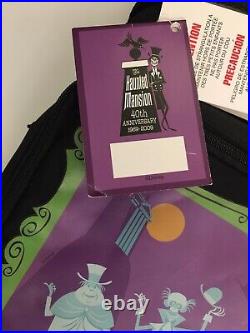 SHAG DISNEYLAND HAUNTED MANSION 40th ANNIVERSARY LUNCH BAG/TOTE NEW With TAGS RARE
