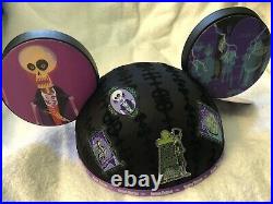 SHAG Disneyland Haunted Mansion 40th Anniversary Mickey Ears Hat In Box Le 999