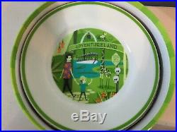 SHAG Josh Agle Disneyland 50th Anniversary Plates and Jumbo pins sets NEW
