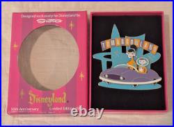SHAG TOMORROWLAND DISNEYLAND 50TH ANNIVERSARY JUMBO PIN New in Box Ltd Ed 1955