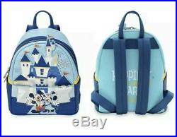 SHIPS NOWDisneyland Park 65th Anniversary Loungefly Disney Mini Backpack