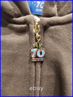 (SMALL) 2025 Disneyland 70th Anniversary Vintage Authentic Zipped Hoodie