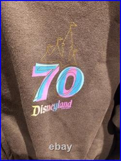 (SMALL) 2025 Disneyland 70th Anniversary Vintage Authentic Zipped Hoodie