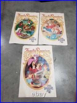 Set Of 3 Vintage Kraft's 25th Anniversary Disneyland 1979 39 X 25 Posters
