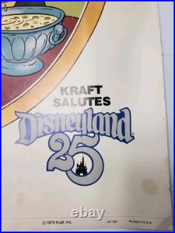 Set Of 3 Vintage Kraft's 25th Anniversary Disneyland 1979 39 X 25 Posters