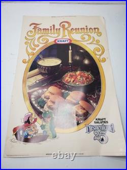 Set Of 3 Vintage Kraft's 25th Anniversary Disneyland 1979 39 X 25 Posters