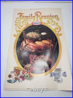 Set Of 3 Vintage Kraft's 25th Anniversary Disneyland 1979 39 X 25 Posters
