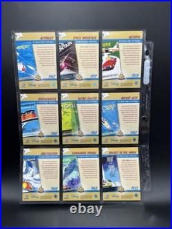 Set of 50 Disneyland 2005 50th Anniversary Attraction Collectors Trading Cards