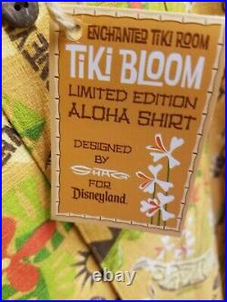Shag Disneyland 40th Anniversary Enchanted Tiki Room Aloha Shirt New Size XXL