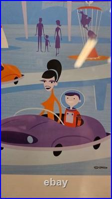 Shag Disneyland 50th Anniversary Tomorrowland Print (2005)