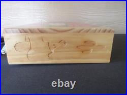 Shag Disneyland 50th Anniversary Wood Cigar Box Purse Frontierland 2005 Shag Disneyland 50th Anniversary Wood Cigar Box Purse Frontierland 2005