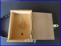 Shag Disneyland 50th Anniversary Wood Cigar Box Purse Frontierland 2005 Shag Disneyland 50th Anniversary Wood Cigar Box Purse Frontierland 2005